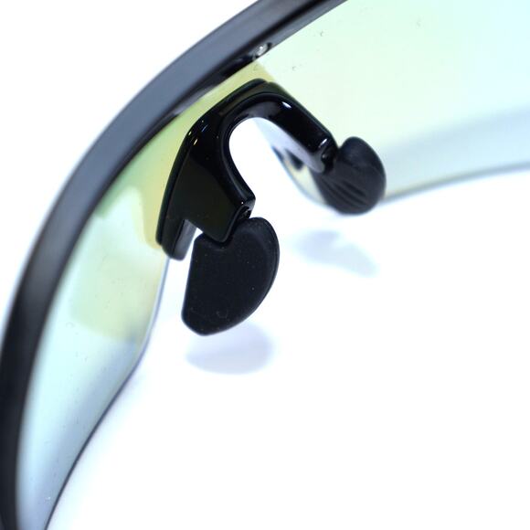 Guess Shield Wraparound Sunglasses - Shiny Black / Mirror Blue - NWT - Picture 9 of 12